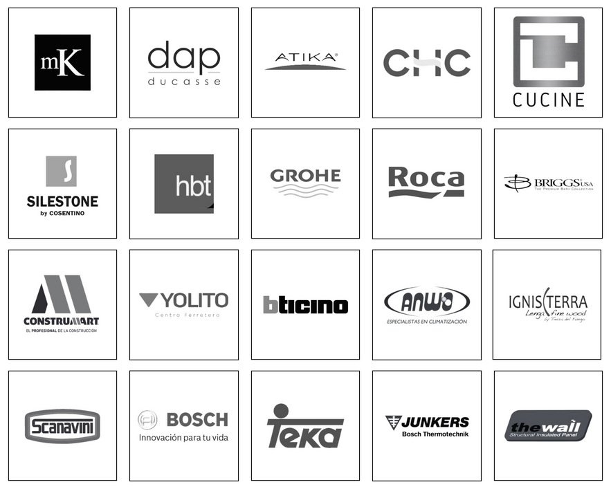 Marcas líderes: MK, Wasser, Ducasse, Kommerling, LP, Masisa